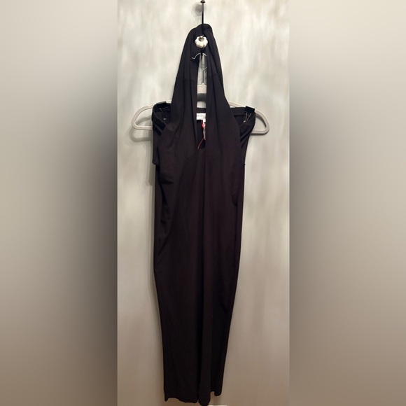 APiece Apart Black Halter Jersey Knit Midi Dress Sz S Minimalist Chic NWOT - Picture 4 of 7